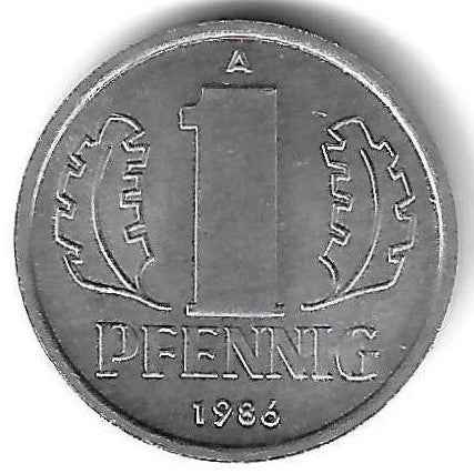 Alemanha - 1 Pfennig 1986 (A)(Km# 8)