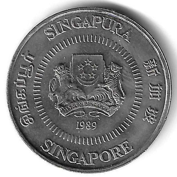 Singapura - 50 Centimos 1989 (Km# 53)