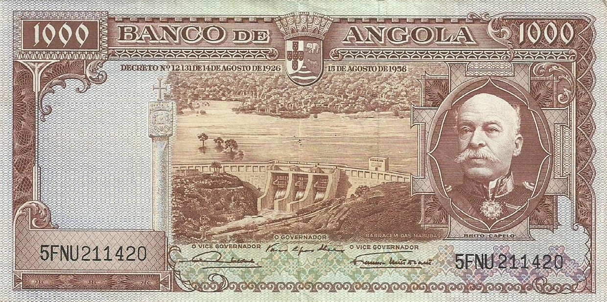 Angola - 1000$00 1956 (# 91)