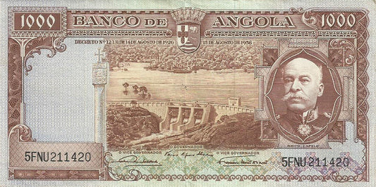Angola - 1000$00 1956 (# 91)