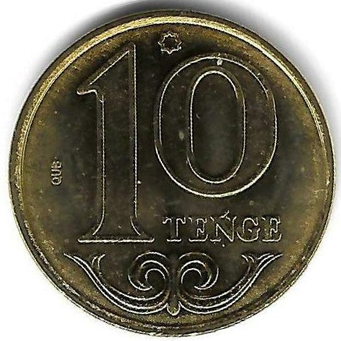 Cazaquistao - 10 Tenge 2019 (Km# 25a)