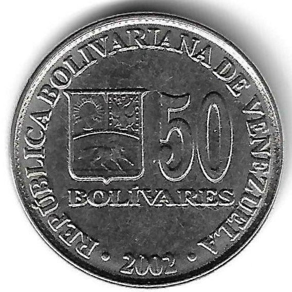 Venezuela - 50 Bolivares 2002 (Km# 82)