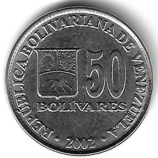 Venezuela - 50 Bolivares 2002 (Km# 82)