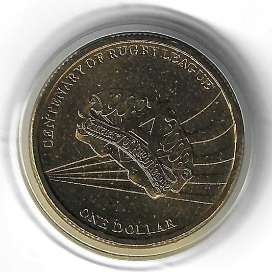 Australia - 1 Dolar 2008 (Km# 1052) 100º Anivº Liga Rugby