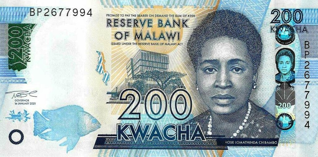 Malawi - 200 Kwacha 2021 (# 65Af)