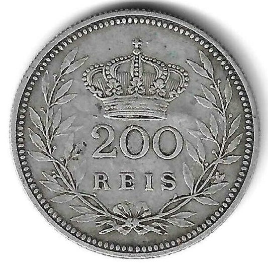 Portugal - 200 Reis 1909 (Km# 549)