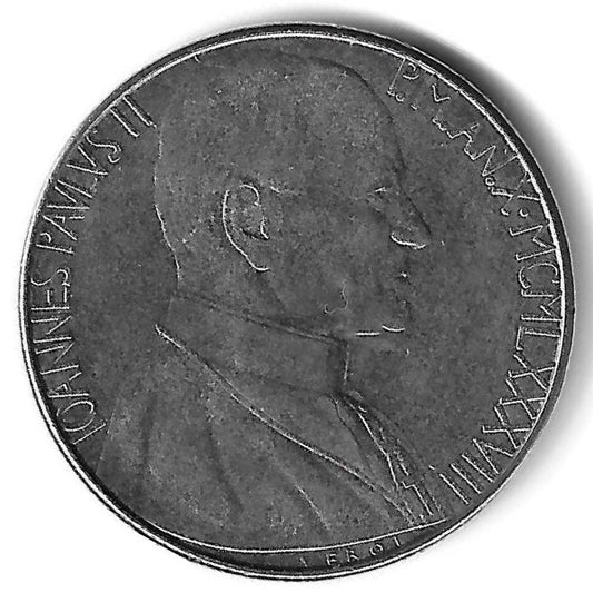 Vaticano - 100 Liras 1988 (Km# 209) Nomeacao dos Animais