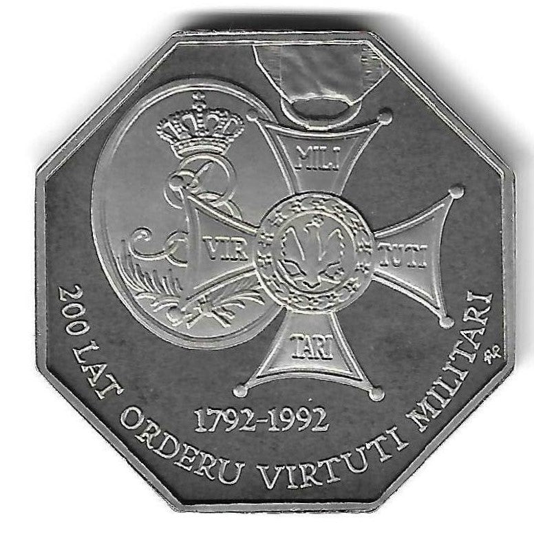 Polonia - 50000 Zlotych 1992 (Km# 229) 200º Anivº Ordem Valor Militar