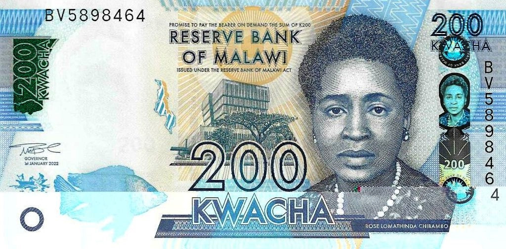 Malawi - 200 Kwacha 2022 (# 65Ag)