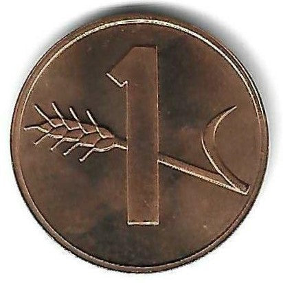 Suiça - 1 Rappen 1977 (Km# 46)