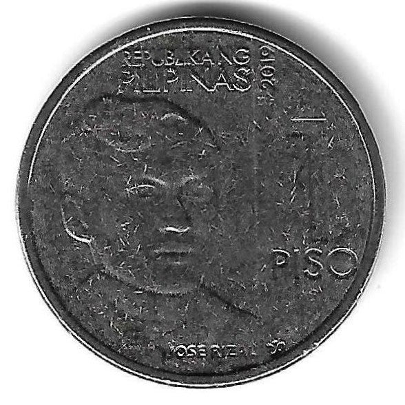 Filipinas - 1 Piso 2019 (Km# 300)
