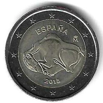 Espanha - 2 Euro 2015 (Km# ..) Grutas Altamira