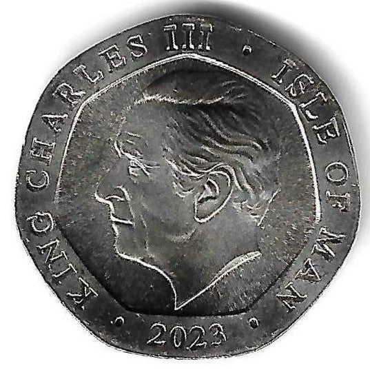 Ilha Man - 20 Pence 2023 (Km# 1787) Lebre montanha