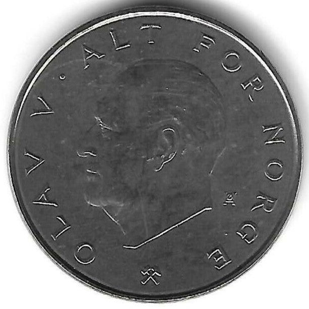 Noruega - 1 Krone 1991 (Km# 419)