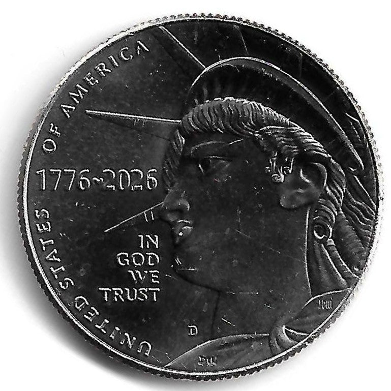 USA - 50 Cents 2026 (Km# ..) 250 Anos Declaraçao Ind. Estados Unidos