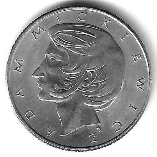 Polonia -  10 Zlotych 1975 (Km# 74) Adam Mickiewicz