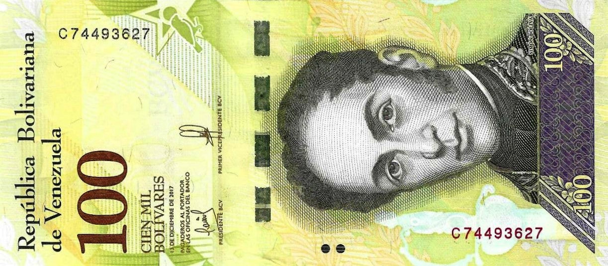 Venezuela - 100000 Bolivares 2017 (# 100b)