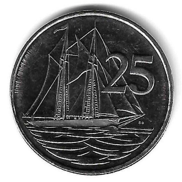 Caimão (Ilhas) - 25 Centimos 2013 (Km# 134)