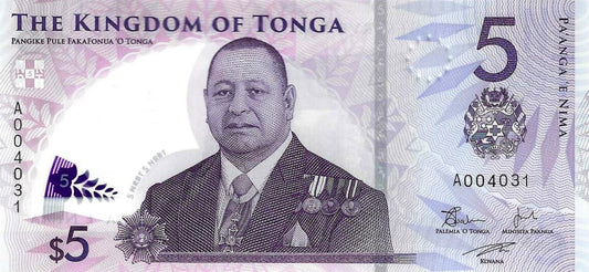 Tonga - 5 Pa anga 2023 (# 51)