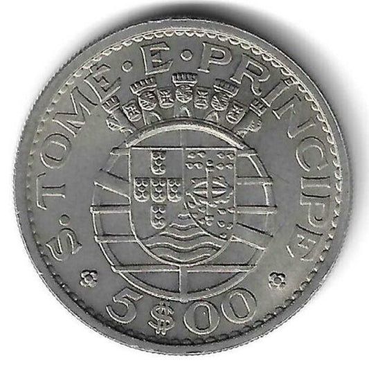S.T.Principe - 5$00 1971 (Km# 22)
