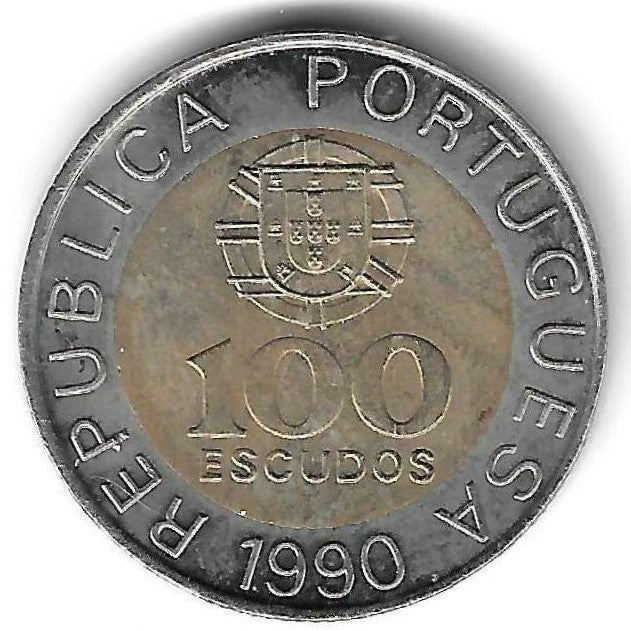 Portugal - 100$00 1990 (Km# 645)