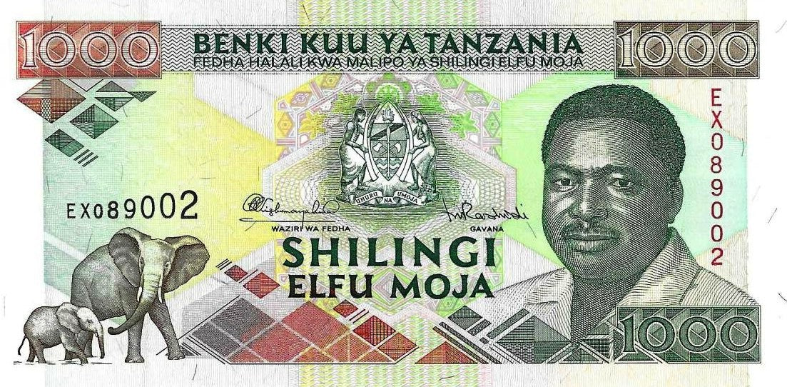 Tanzania - 1000 Shilingi 1993 (# 27b)