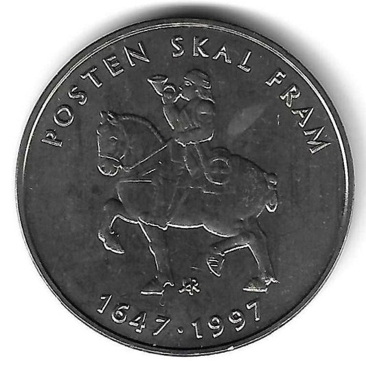 Noruega - 5 Kroner 1997 (Km# 461) Serviço postal