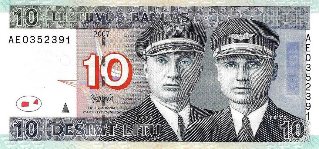 Lituania - 10 Litu 2007 (# 68)