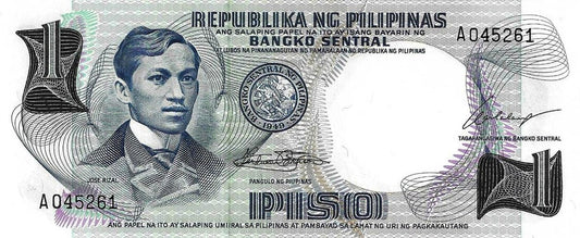 Filipinas - 1 Piso 1969 (# 142a)