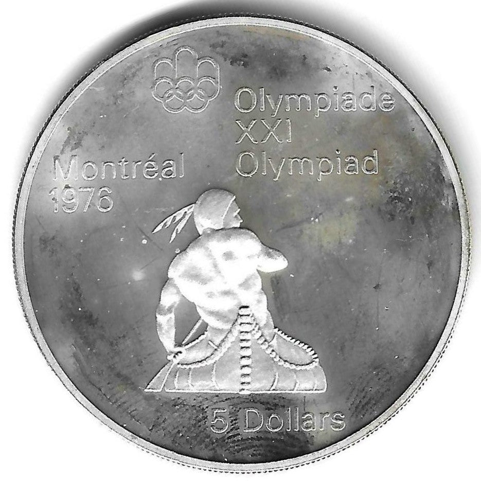Canada - 5 Dolares 1974 (Km# 92) Canoagem