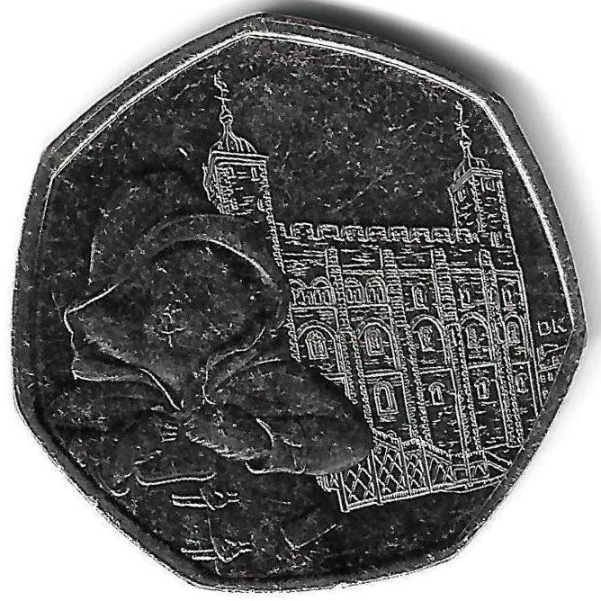 Inglaterra - 50 Pence 2019 (Km# ..) Paddington na Catedral St. Paul