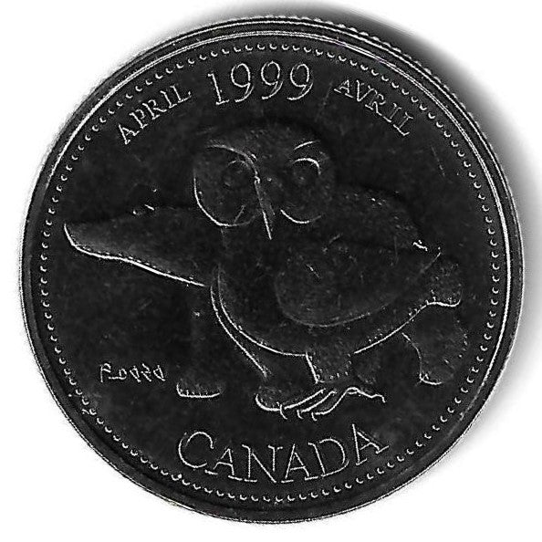 Canada - 25 Centimos 1999 (Km# 345)