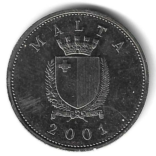 Malta - 25 Centimos 2001 (Km# 97)