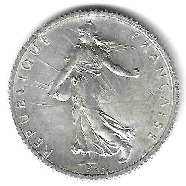 França - 1 Franco 1917 (Km#