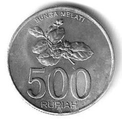 Indonesia - 500 Rupias 2003 (Km# 67)