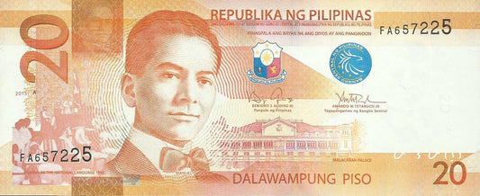 Filipinas - 20 Piso 2015 (# 206a)