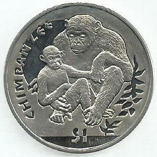 Serra Leoa - 1 Dolar 2010 (Km# 366) Chimpanzé