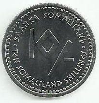 Somalilândia - 10 Shillings 2006 (Km# 12) Caranguejo