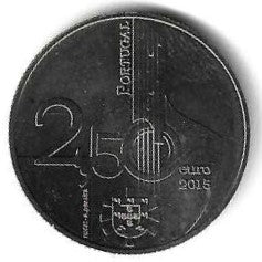 Portugal - 2,50 Euro 2015  (Km# 858) Fado