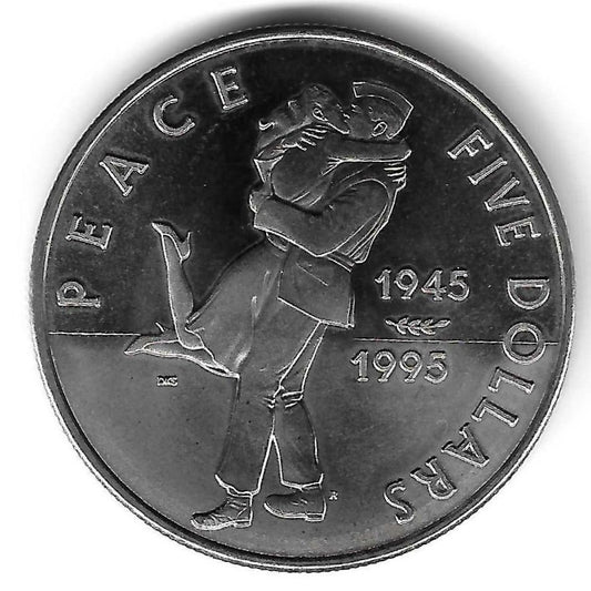 Ilhas Marshall - 5 Dolares 1995 (Km# 266) Paz