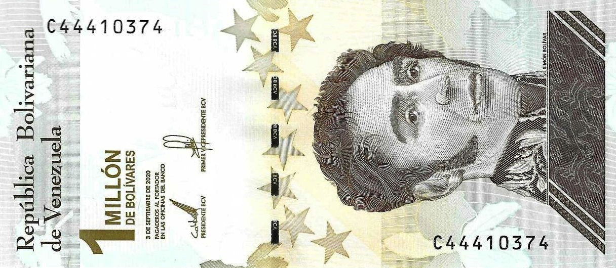 Venezuela - 1000000 Bolivares 2020 (# 114)