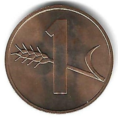 Suiça - 1 Rappen 1976 (Km# 46)