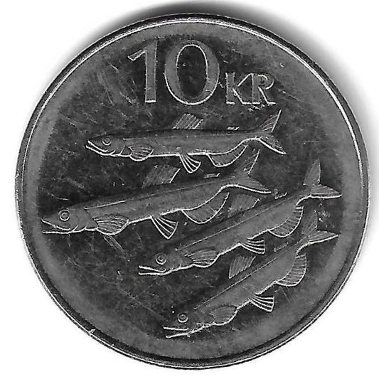 Islandia - 10 Kroner 2005 (Km# 29.1a)