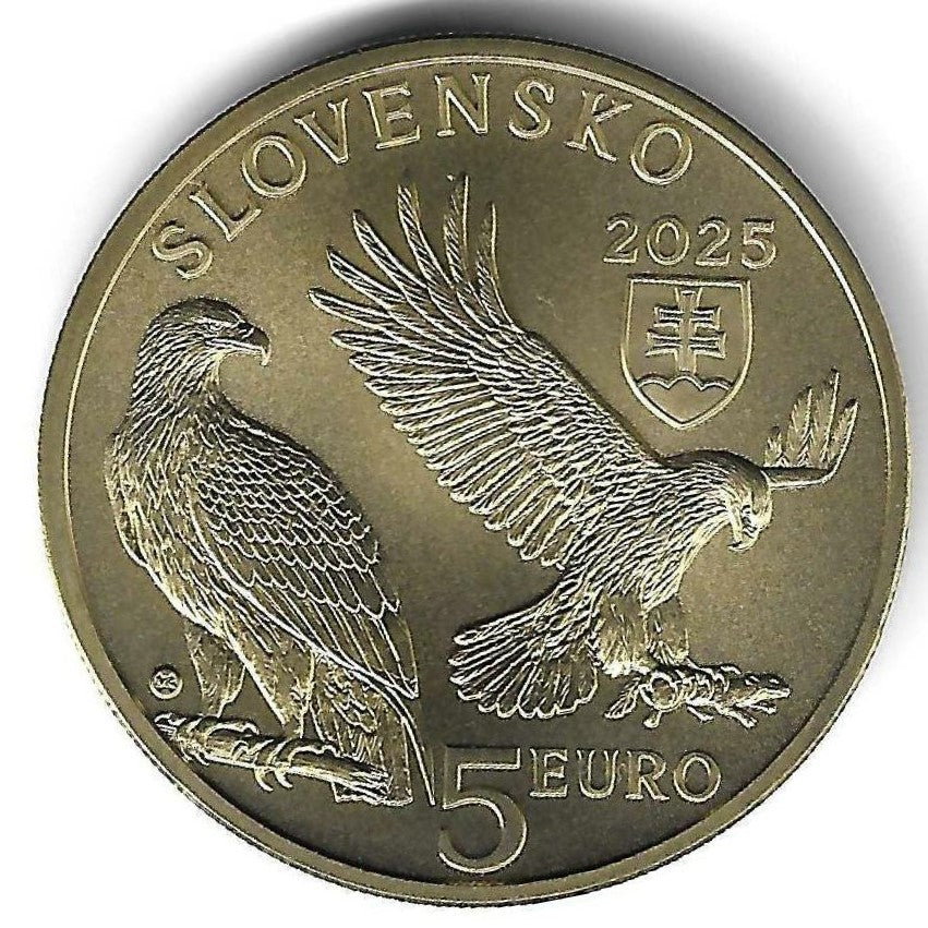 Eslovaquia - 5 Euro 2025 (Km# ..) Aguia Heliaca
