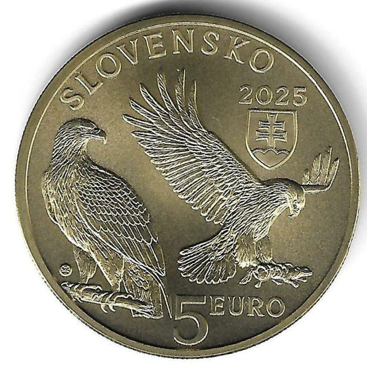 Eslovaquia - 5 Euro 2025 (Km# ..) Aguia Heliaca