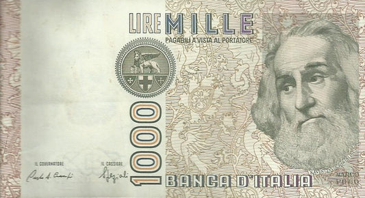 Italia - 1000 Liras 1982 (# 109b)