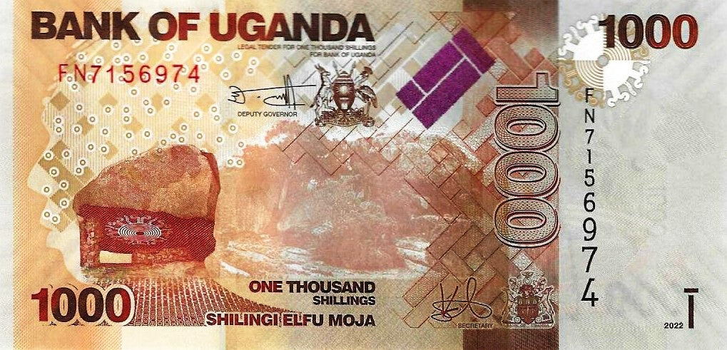 Uganda - 1000 Shillings 2022 (# 49g)