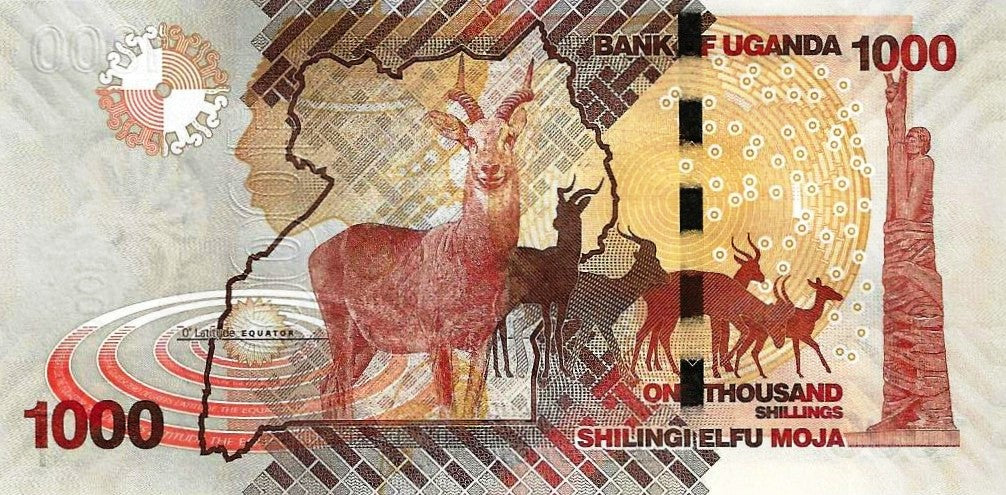 Uganda - 1000 Shillings 2022 (# 49g)