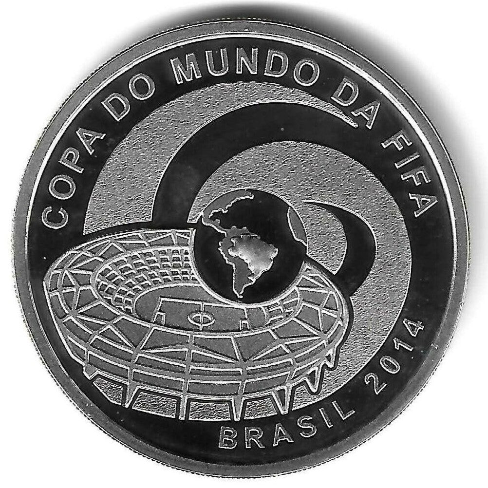 Brasil - 5 Reais 2014 (Km# 702) Estadio