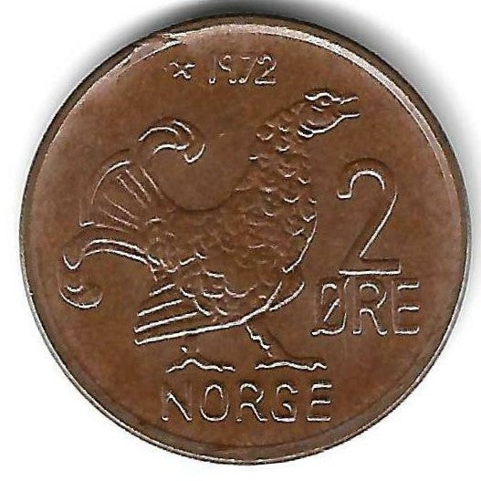 Noruega - 2 Ore 1972 (Km# 410)